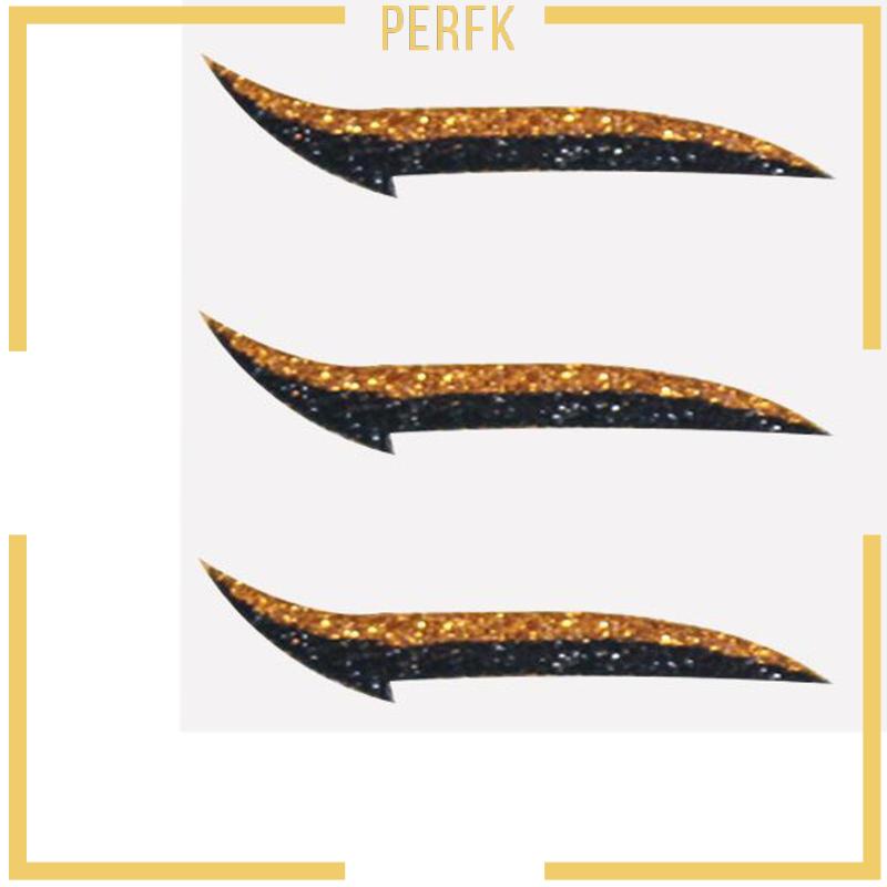 Bộ 5 Cặp Miếng Dán Kẻ Mắt Màu Lấp Lánh Dễ Sử Dụng Dùng Để Trang Điểm Hóa Trang Cho Nữ