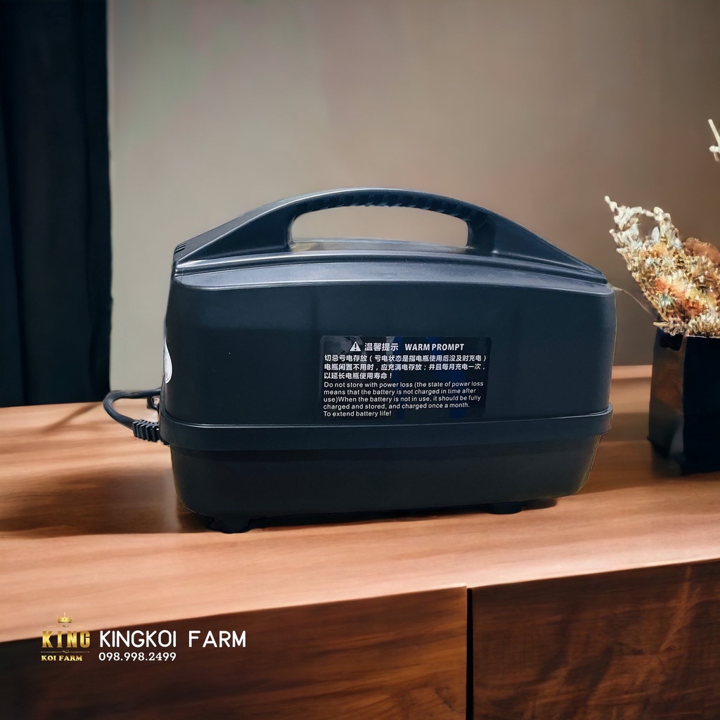 Máy sủi khí oxy tích điện HAILEA CP-40, 8W-40L/min chuyên dụng cho hồ cá koi cá cảnh