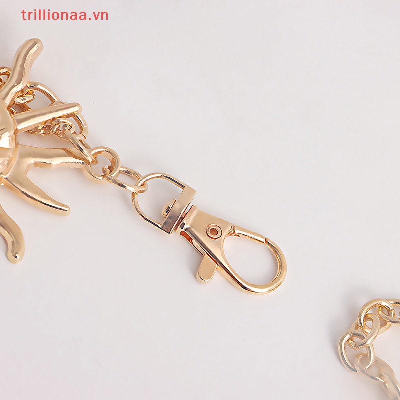 Thắt Lưng Nhiều Lớp Bằng Kim Loại Hình Mặt Trăng Mặt Trời Phong Cách Gothic Punk Cho Nữ