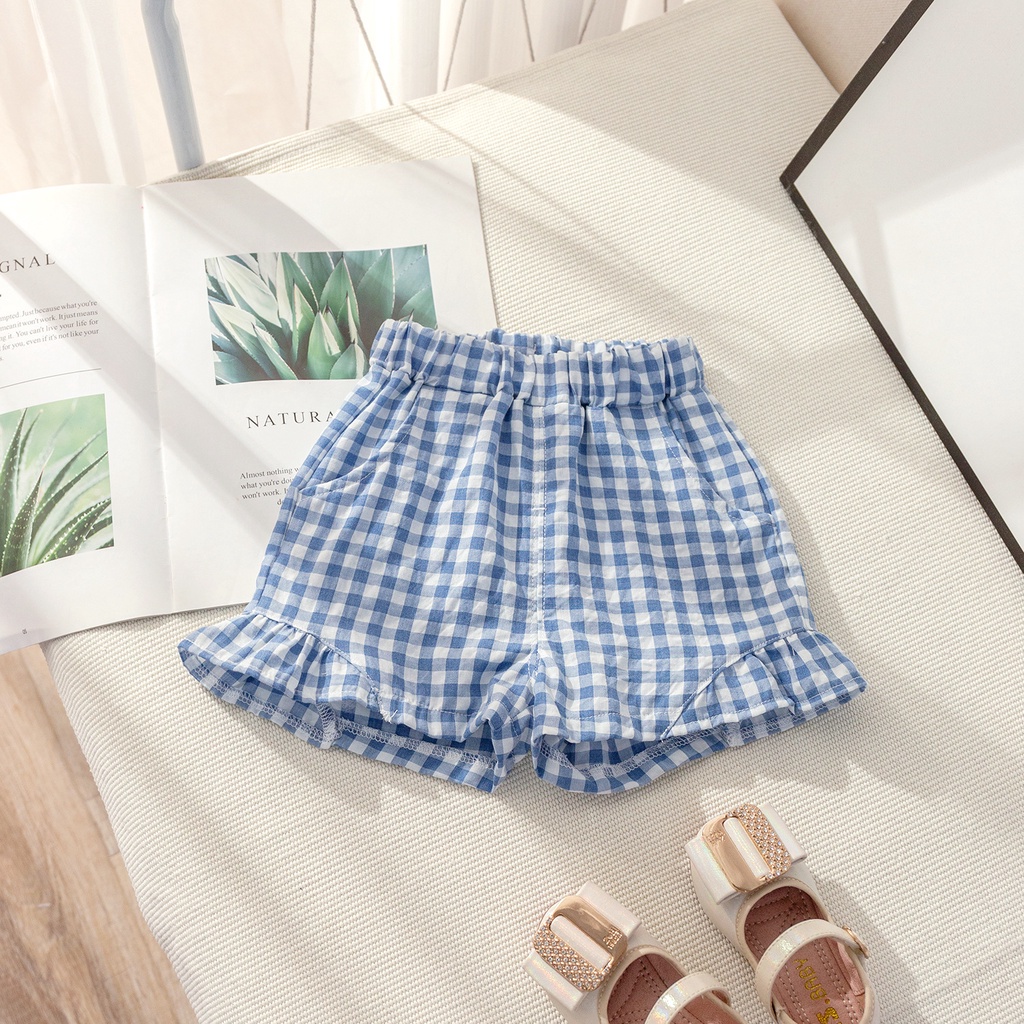 Quần Short Denim Đính Nơ Thời Trang Mùa Hè Cho Bé Gái