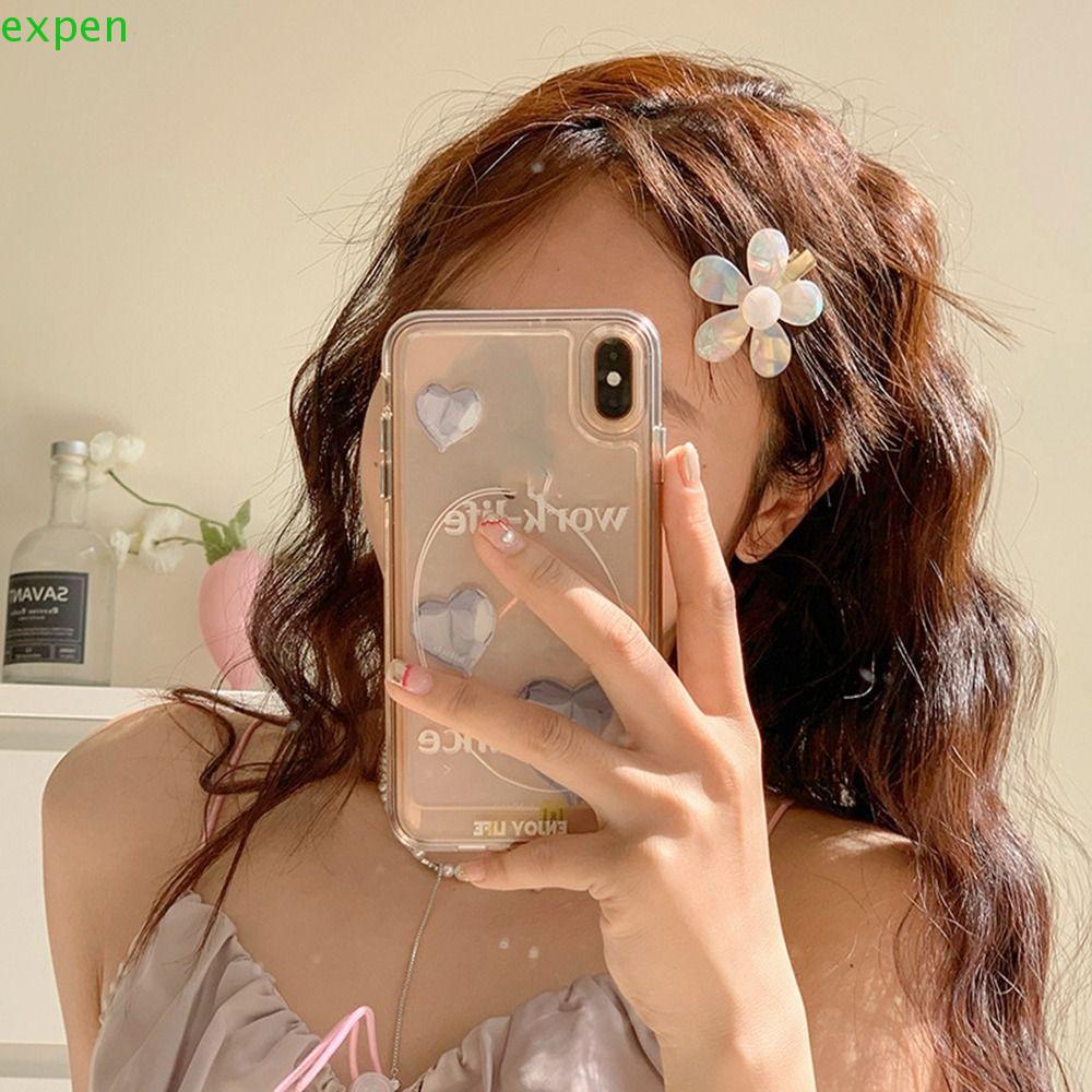 EXPEN Kẹp Tóc Nhỏ Hình Học Màu Sắc Ngọt Ngào Phong Cách Retro Y2K