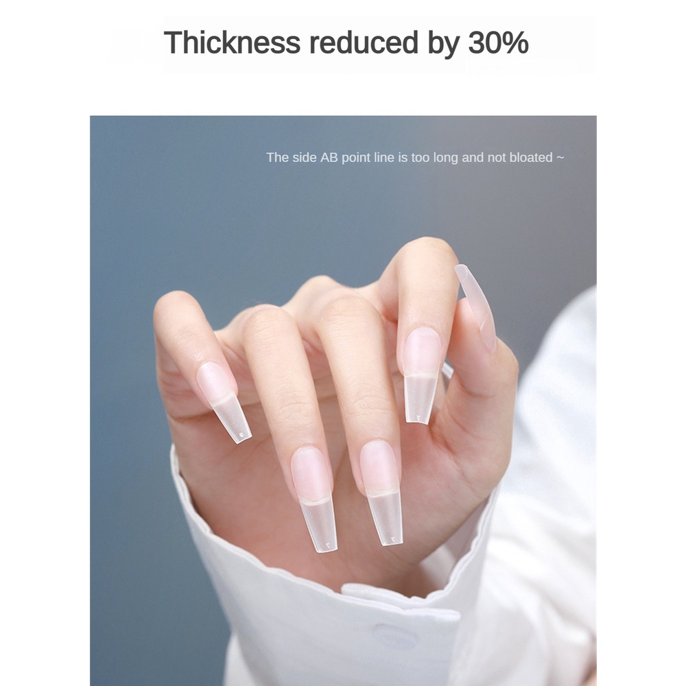 ✧Ready Stcok Mosr 1 Hộp Viên Nail Art Nail Không Khắc Và Mài Công Cụ Làm Móng Mảnh Nửa Thanh Hình Chữ T Liền Mạch Siêu Mỏng Cho Tiệm Nail 6 Kiểu Dáng CAO HƠN