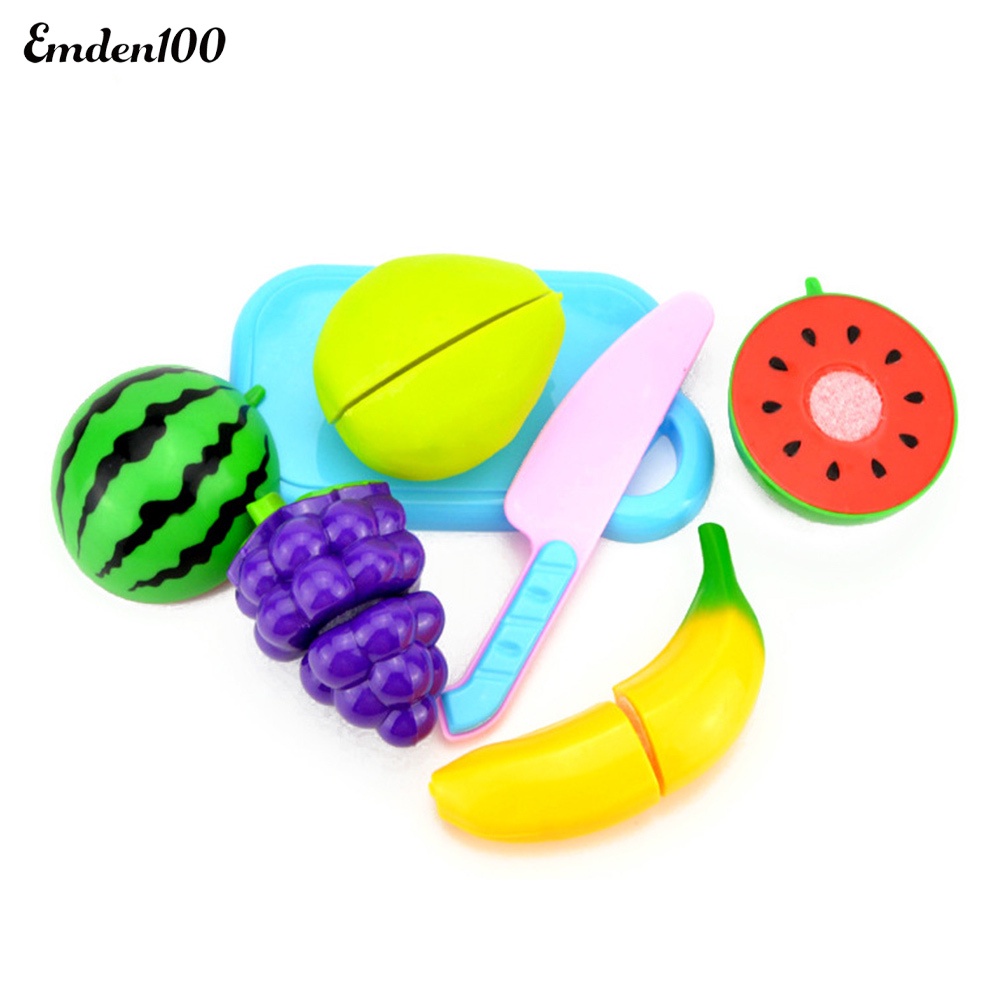 Bộ Đồ Chơi Cắt Trái Cây Bằng Nhựa Cho Bé