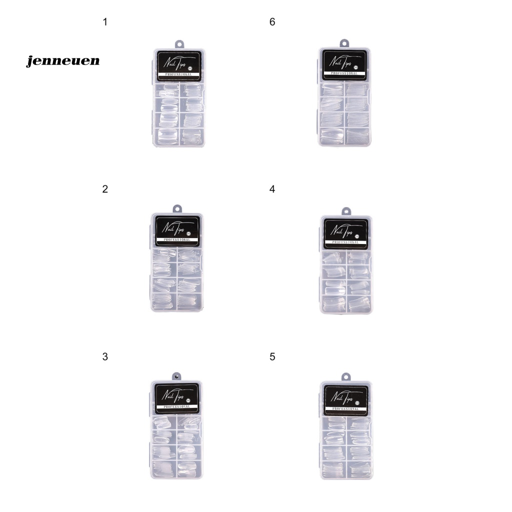 Bộ 100 Móng Tay Giả Điêu Khắc Che Phủ Toàn Diện Lâu Trôi