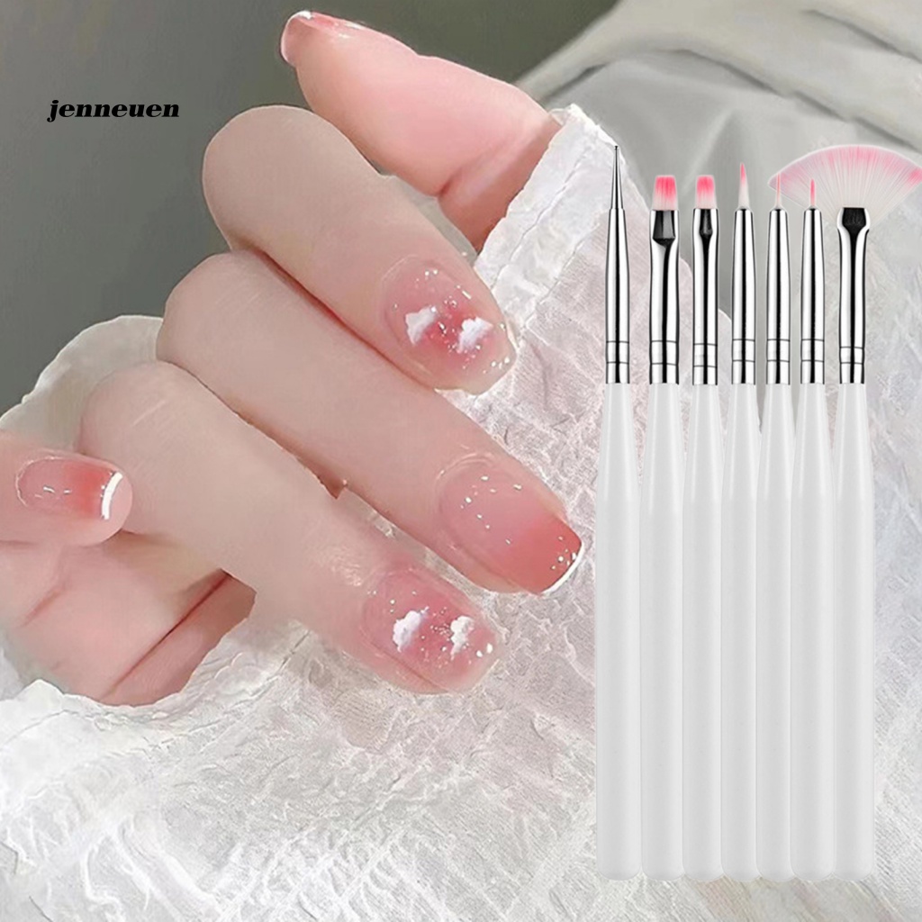 Set 7 Bút Vẽ Móng Nghệ Thuật Với Lông Cọ Mềm Mại Dành Cho Nữ