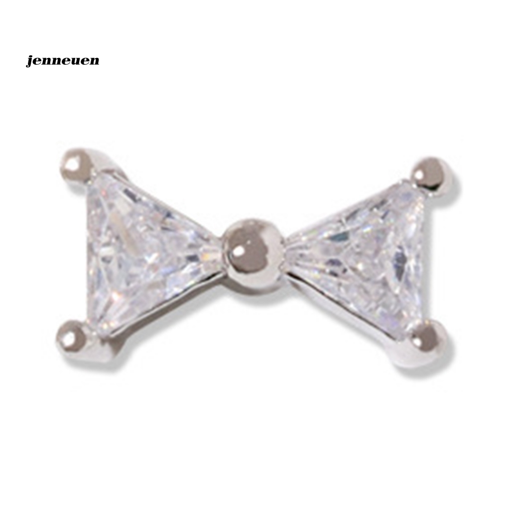 Phụ Kiện Trang Trí Móng Tay Hình Nơ 3D Lấp Lánh Thân Thiện Với Môi Trường