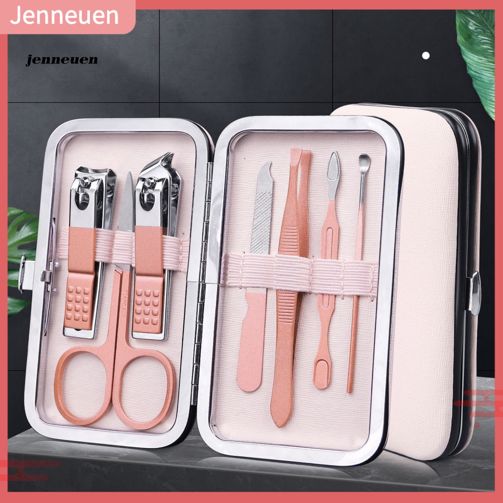 Bộ 7 Dụng Cụ Làm Móng Bằng Thép Không Gỉ Thân Thiện Với Môi Trường