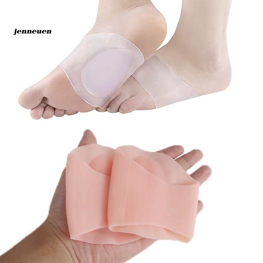 Set 2 Cặp Đệm Silicone Mềm Chống Đau Lòng Bàn Chân Phẳng