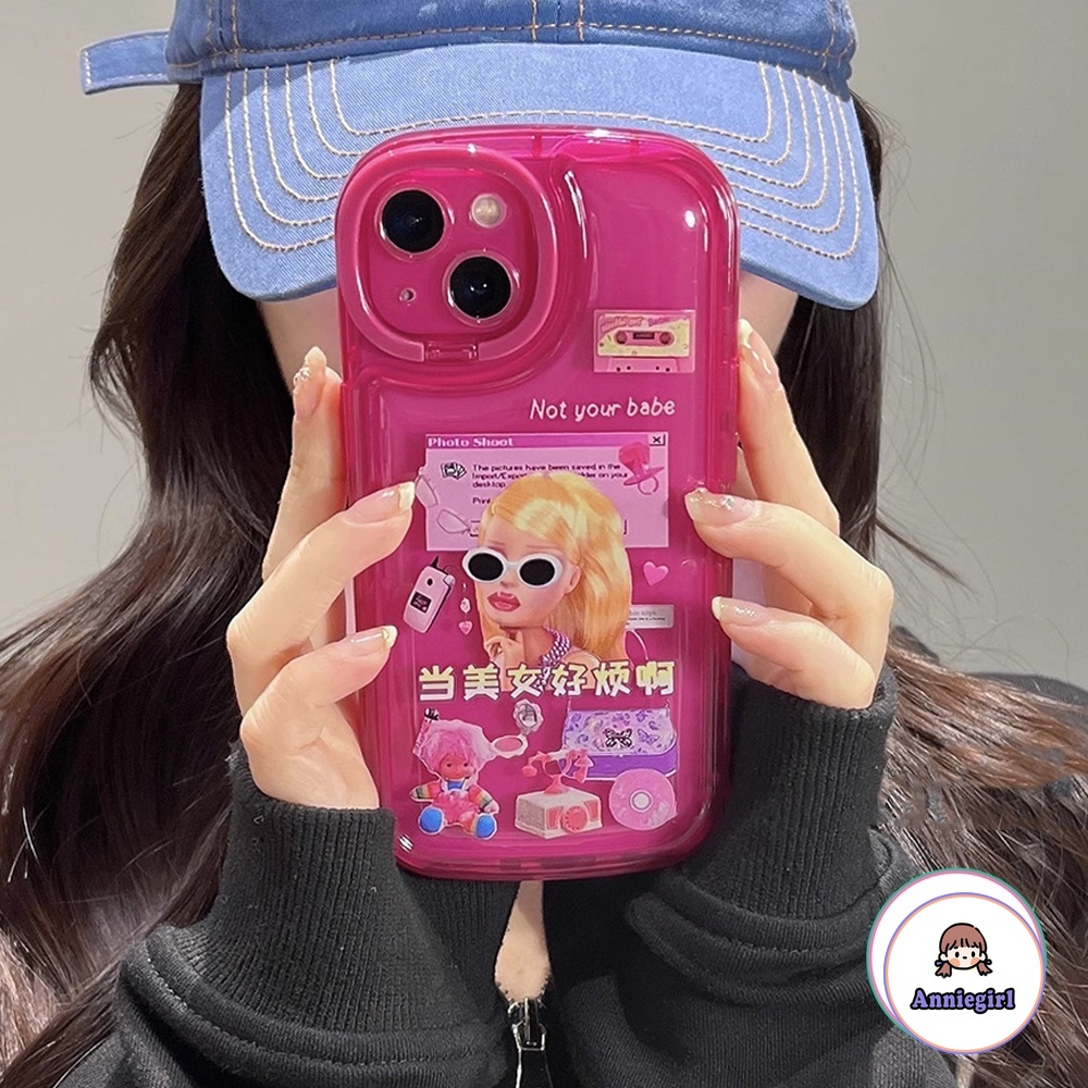 Ốp Điện Thoại Đệm Khí Chống Rơi Hình Hoa Hồng / Cô Gái Mỹ Cho iPhone 14 Pro Max 13 12 11 Pro Max 14plus