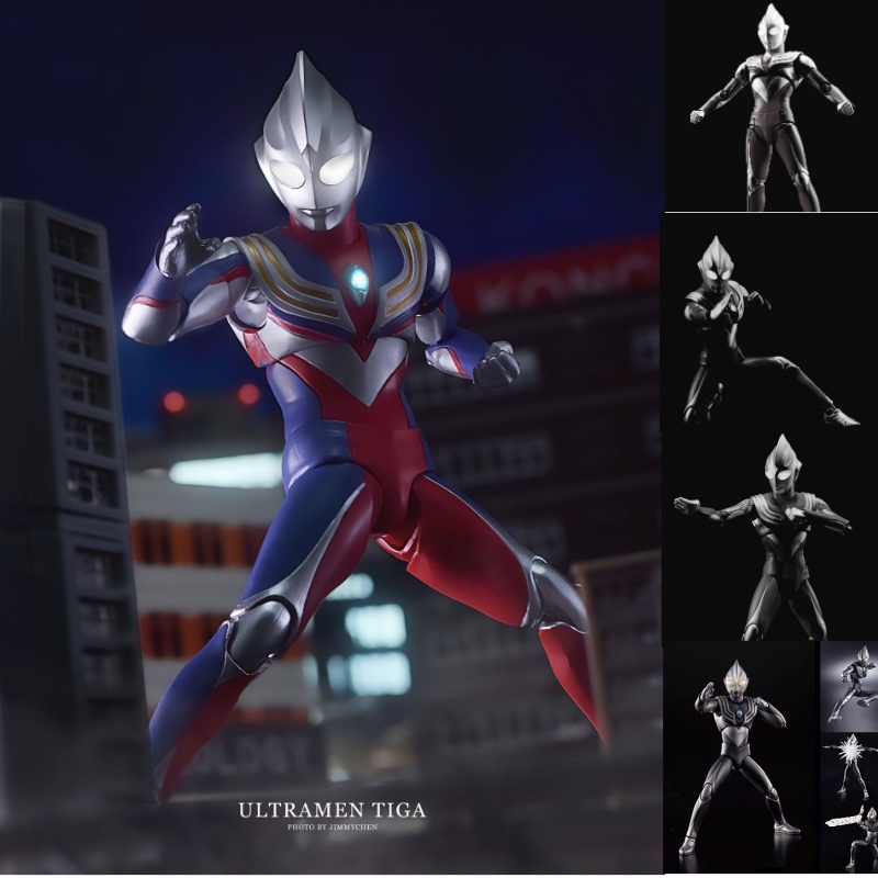 Ready stock phong cách mới dark diga ultraman figure gede machine hình thức nhạy cảm zeta sky claw aix mora armoured boy 0731hw