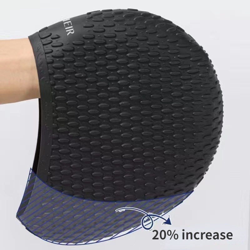 Mũ Bơi Silicone Co Giãn Chống Thấm Nước Bảo Vệ Tai