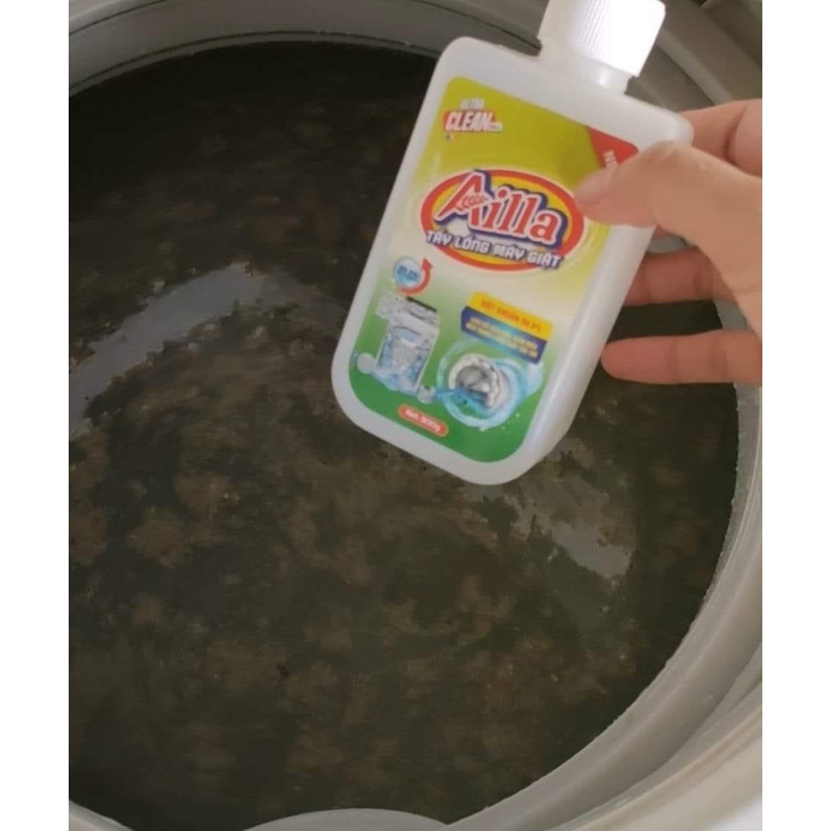 Tẩy lồng máy giặt AILLA, Vệ sinh máy giặt hiệu quả, Sạch cực nhanh Chai 300g
