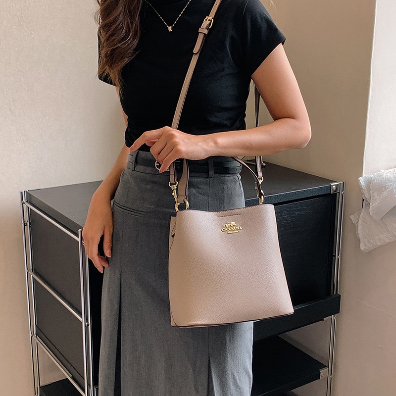 Túi Đeo Chéo Nữ Coach Da PU Xô Đeo Vai đi Học đi Chơi Phong Cách Hàn Quốc