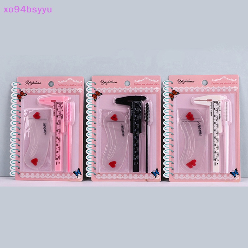 Set 3 Thước Cặp Vẽ Lông Mày Xo94Bsyu Bằng Nhựa Chuyên Dụng
