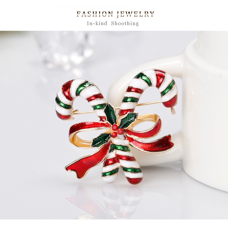 Ghim Cài Áo Hình Kẹo Đính Kim Cương Nhân Tạo Thời Trang