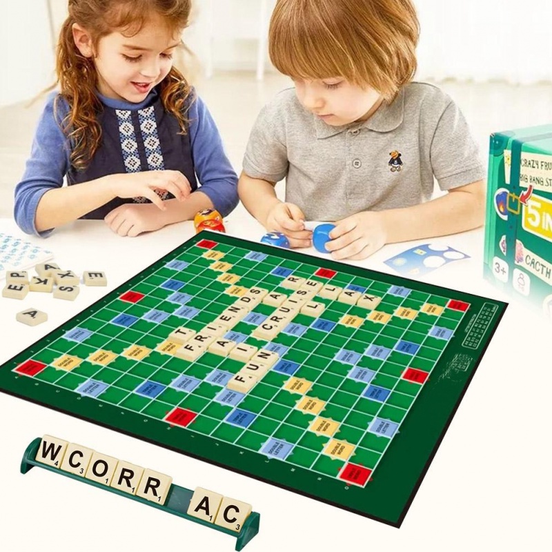 Bộ Trò Chơi Board Game Crossword Scrabble Bằng Tiếng Anh Cho Bé