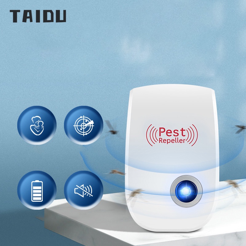 TAIDU Máy Đuổi Muỗi Bằng Sóng Siêu Âm Thông Minh Tiện Dụng Cho Gia Đình