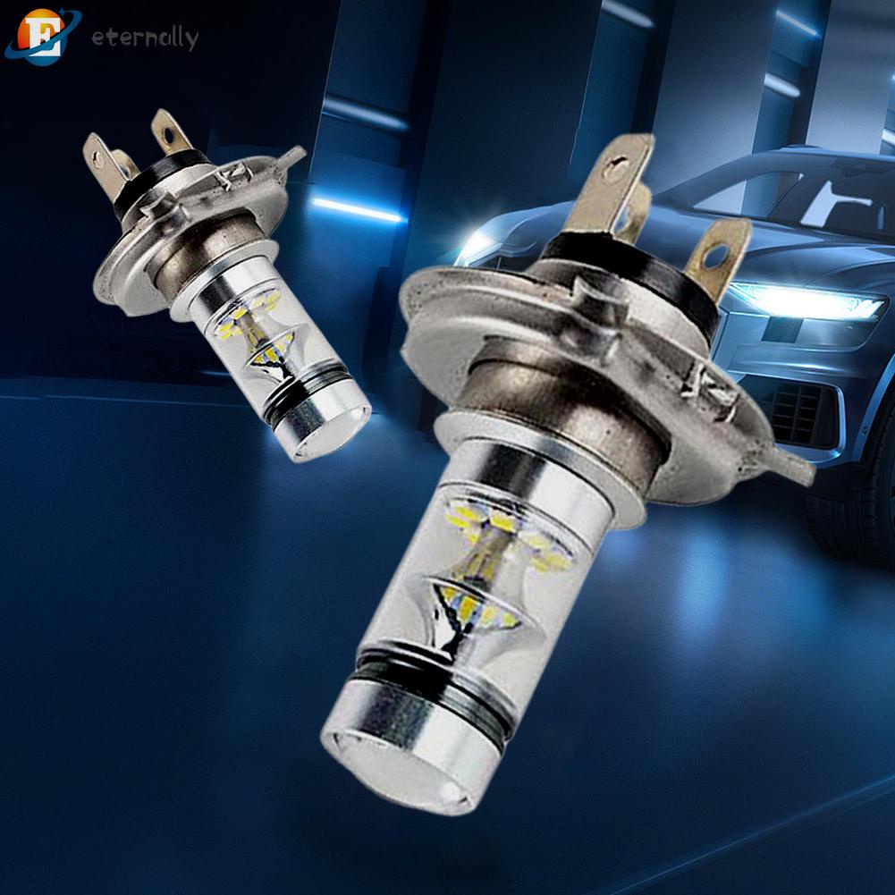 Set 2 Bóng Đèn H4 H7 H11 100W 6500K 2000LM Siêu Sáng Dành Cho Ô Tô