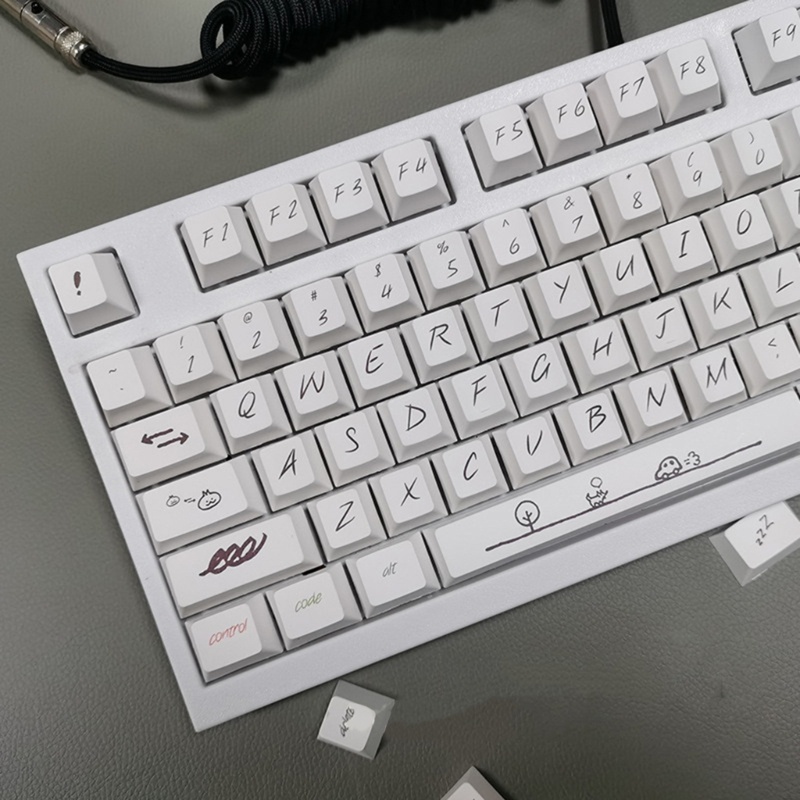 Bộ 131 Nút Bấm Họa Tiết graffiti Thay Thế Cho Bàn Phím Cơ cherry mx
