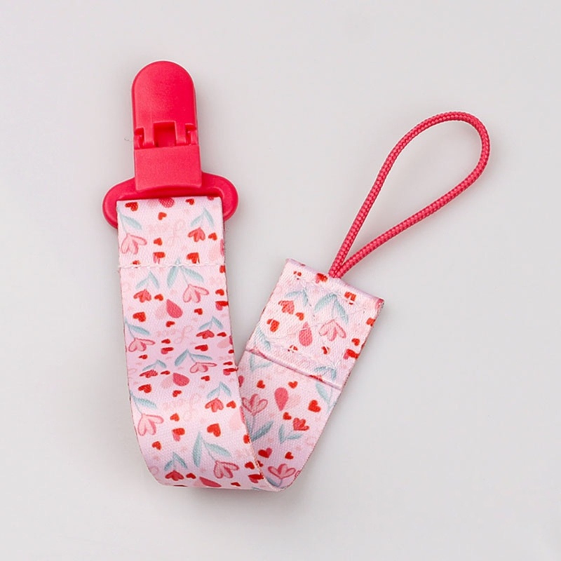 Dây Đeo Núm Vú Giả Chống Rơi Họa Tiết Hoạt Hình Đáng Yêu Cho Bé