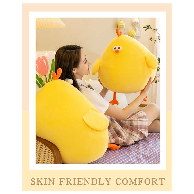 Gấu bông Gà con ú nu cực dễ thương - Gấu bông Gà vàng - Gà ú nu vàng - Thú nhồi bông nhập khẩu - Gấu bông giá rẻ