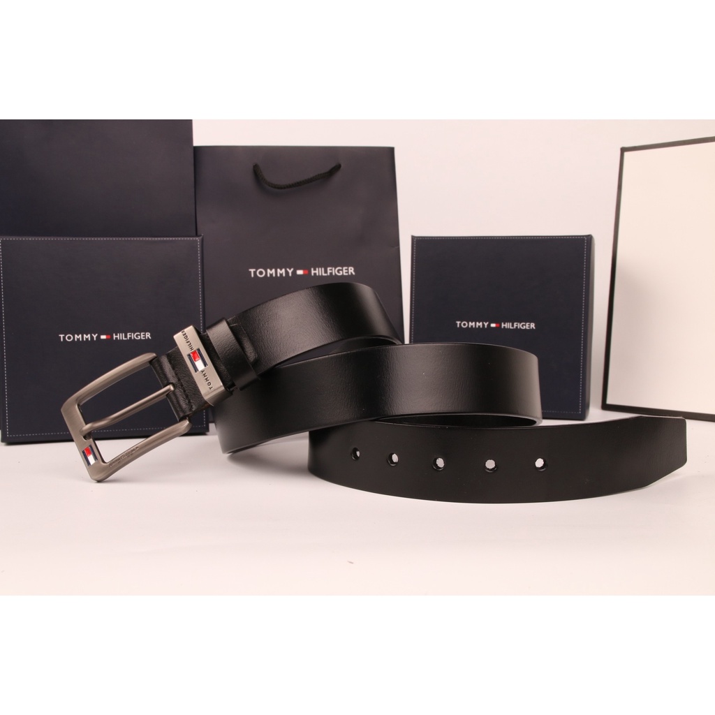 Tommy hilfiger thắt lưng mỏng dây đeo thắt lưng bằng da thật thời trang blogger xu hướng thắt lưng ghim khóa thắt lưng nam và nữ đồng quê