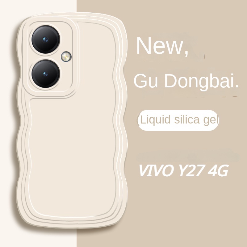 Ốp Điện Thoại Silicon Họa Tiết Lượn Sóng Cho VIVO Y27 Y36 V27e V27 X90 Pro + Sự Bảo Vệ