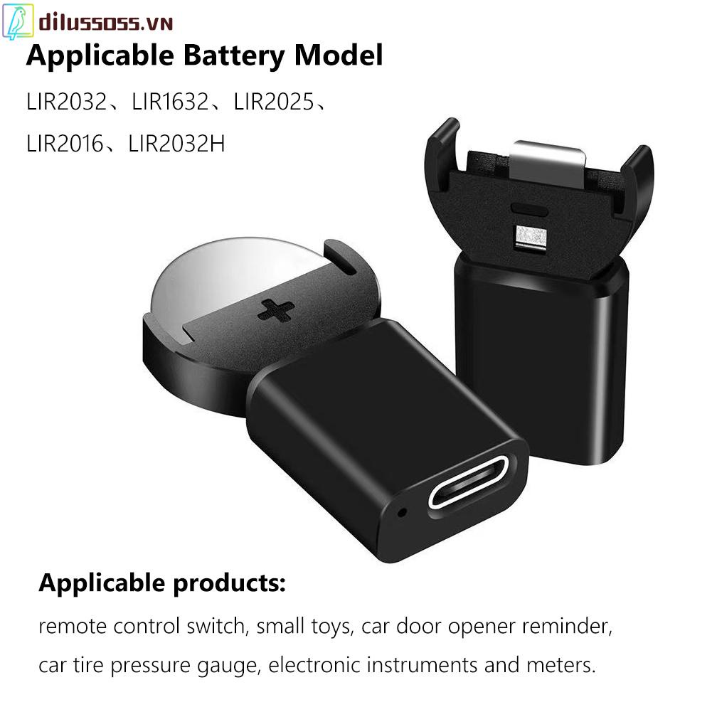 Bộ Sạc Pin LIR2032 1632 2025 2016 Loại C