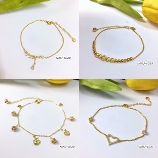 Lắc chân nữ mạ vàng c028, c029, c030, c031 có lục lạc nhỏ cực xinh xắn