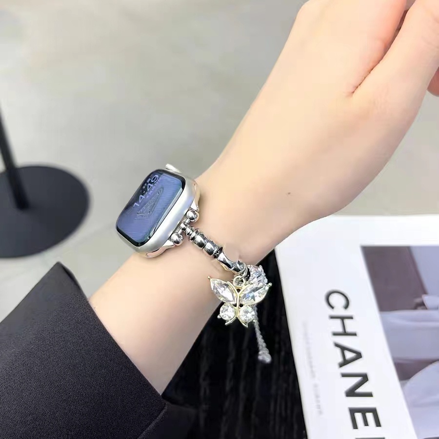 Dây Đeo Kim Loại Thay Thế Cho Đồng Hồ Thông Minh Apple watch 8 7 6 5 se 4 3 Pandora iwatch 44mm 42mm 40mm 49mm 45mm 41mm 38mm