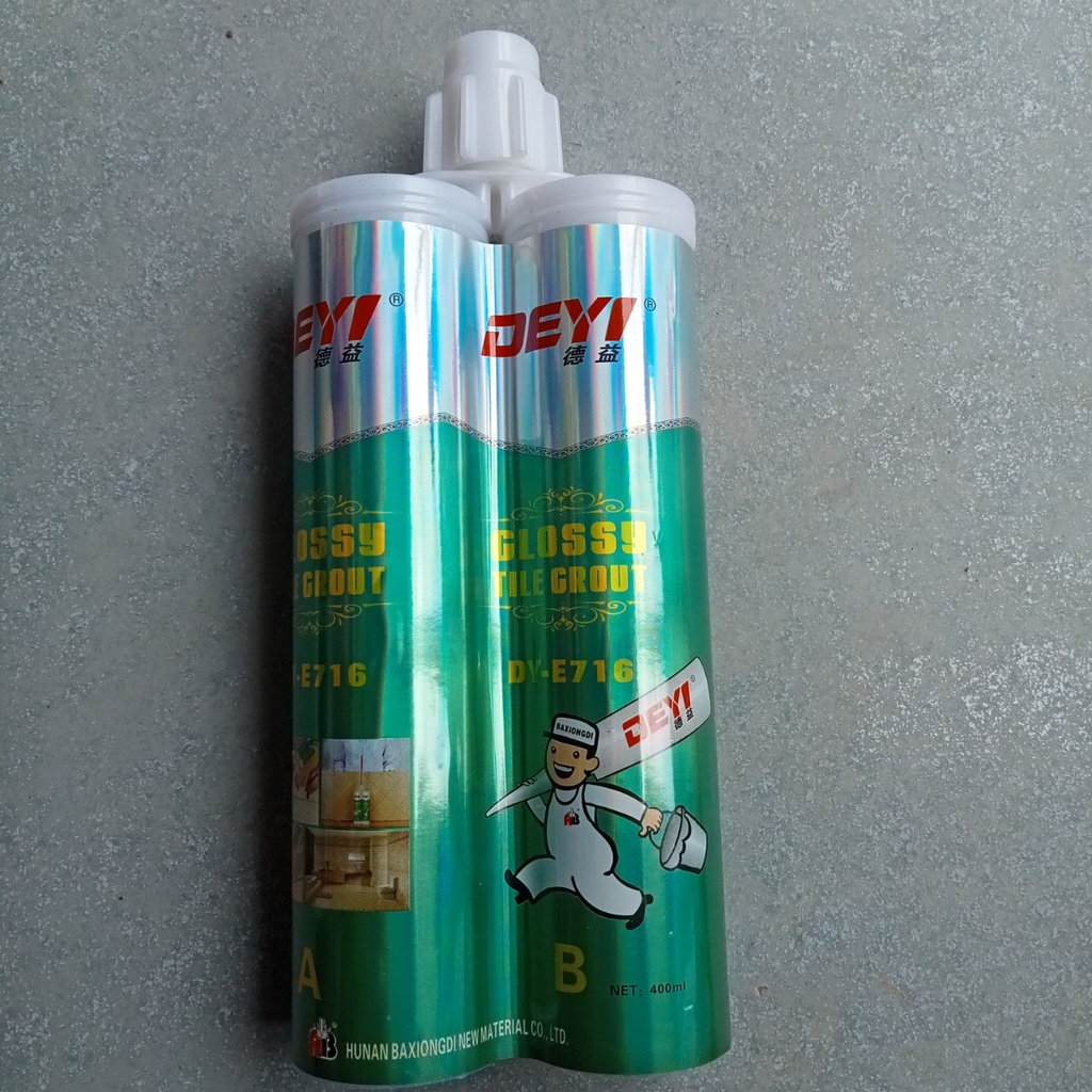 Keo chà ron 2 thành phần cao cấp DEYI - Keo chít mạch màu trắng epoxy 2 thành phần cam kết bền màu không bị vàng