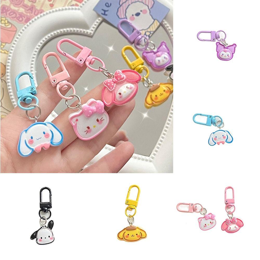 Shanrong Móc Chìa Khóa Bằng acrylic Hình kuromi melody Ngọt Ngào Phong Cách Hàn Quốc