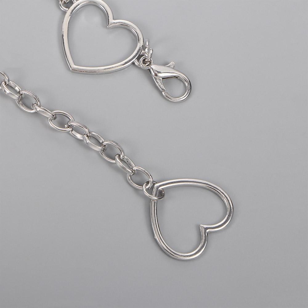 Phụ kiện dây chuyền thắt lưng cabeza cá tính hợp thời trang love heart metal ladies dây thắt lưng