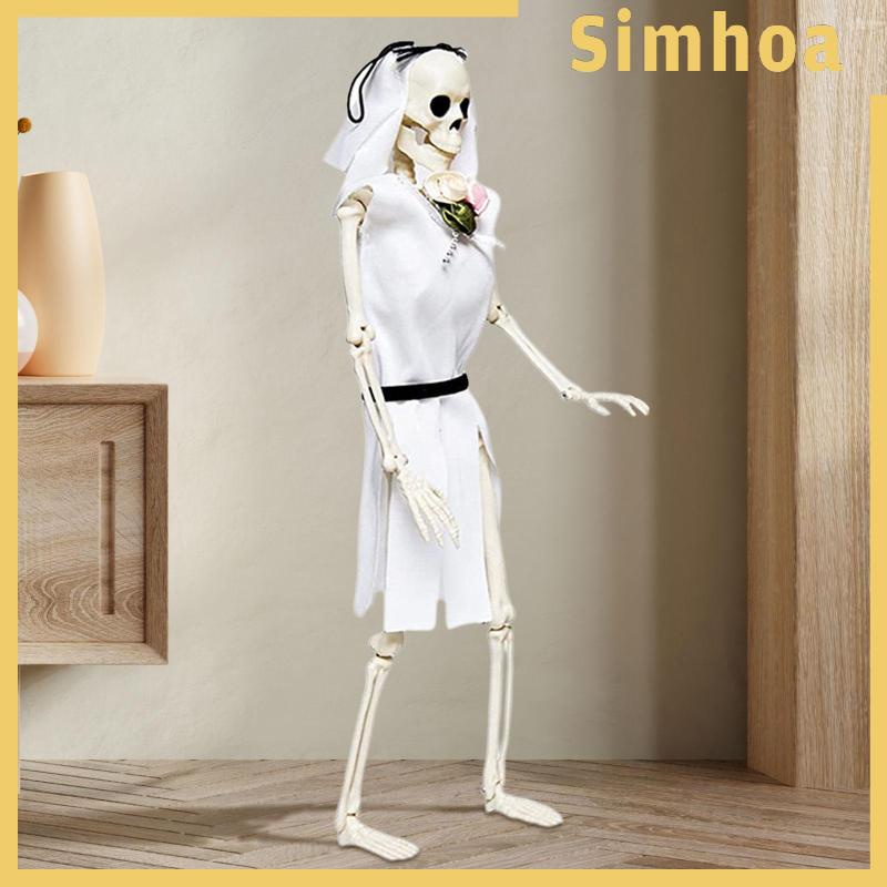 Bộ Xương Mini Có Khớp Cử Động Cho Kệ Sách Văn Phòng Haunted House