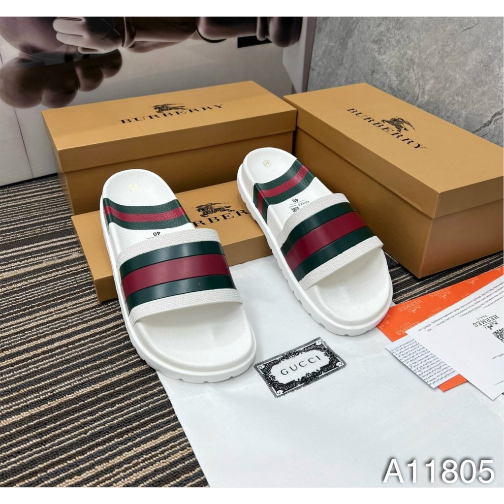 Dép Quai Ngang Nam Guchy Cao Cấp, Dép Lê Nam GC Quai Ngang Xanh Đỏ Cực Đẹp