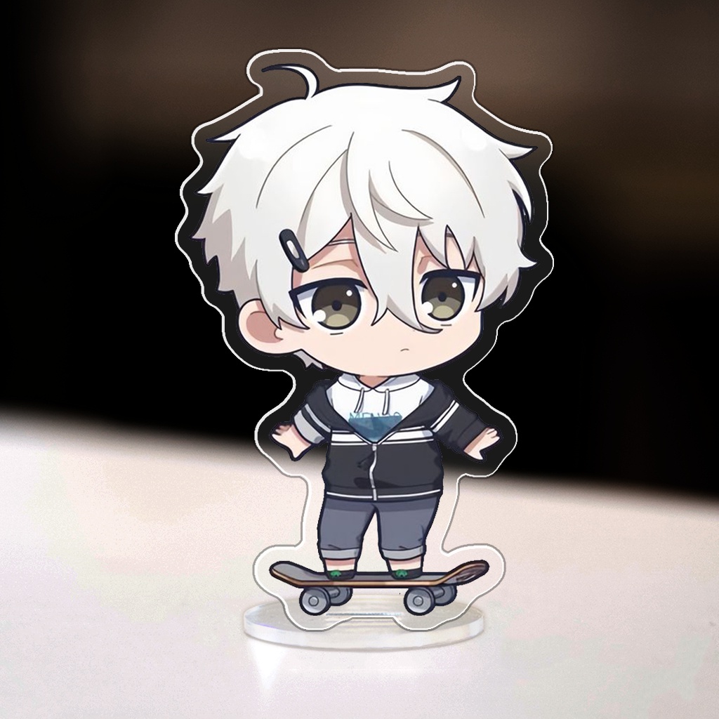 Mô hình Mini Conan Standee Chibi Blue Lock Yoichi Isagi Bachira Chigiri Mikage Anime Manga trang trí góc học tập cao 3cm