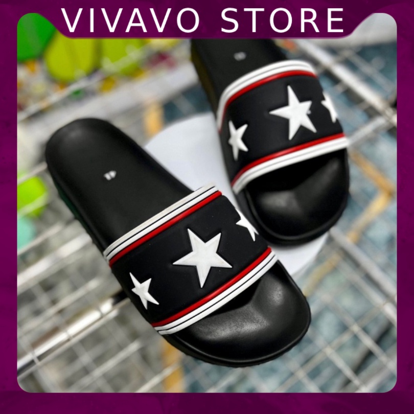 Dép quai ngang thời trang nam nữ GVC ông sao bản cao su - FREE SHIP