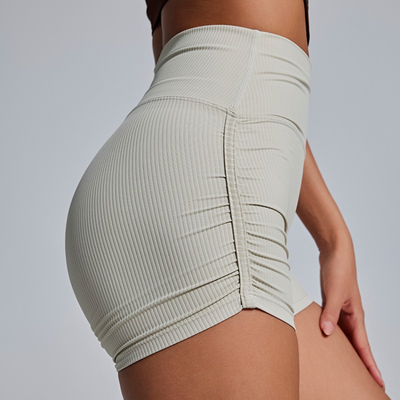 Quần Short Thể Thao Lưng Cao Dáng Ôm Nhanh Khô Thoáng Khí Thời Trang Cho Nữ