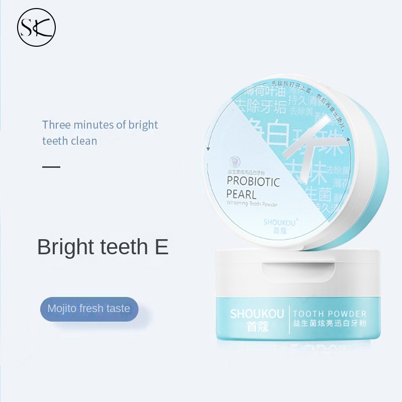 Sk Probiotic Phấn Làm Trắng Răng Loại Bỏ Vết Bẩn Vàng Làm Sáng Da