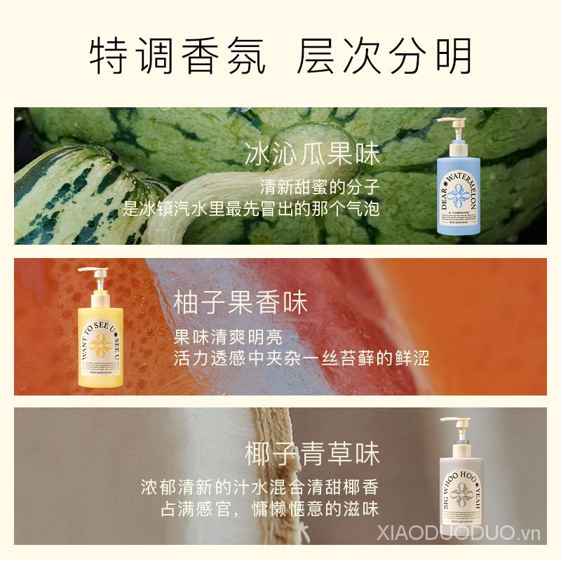 Gel Tắm Axit Trái Cây Dưỡng Ẩm Lâu Trôi Làm Sạch Da Mềm Mịn Dành Cho Nam Và Nữ