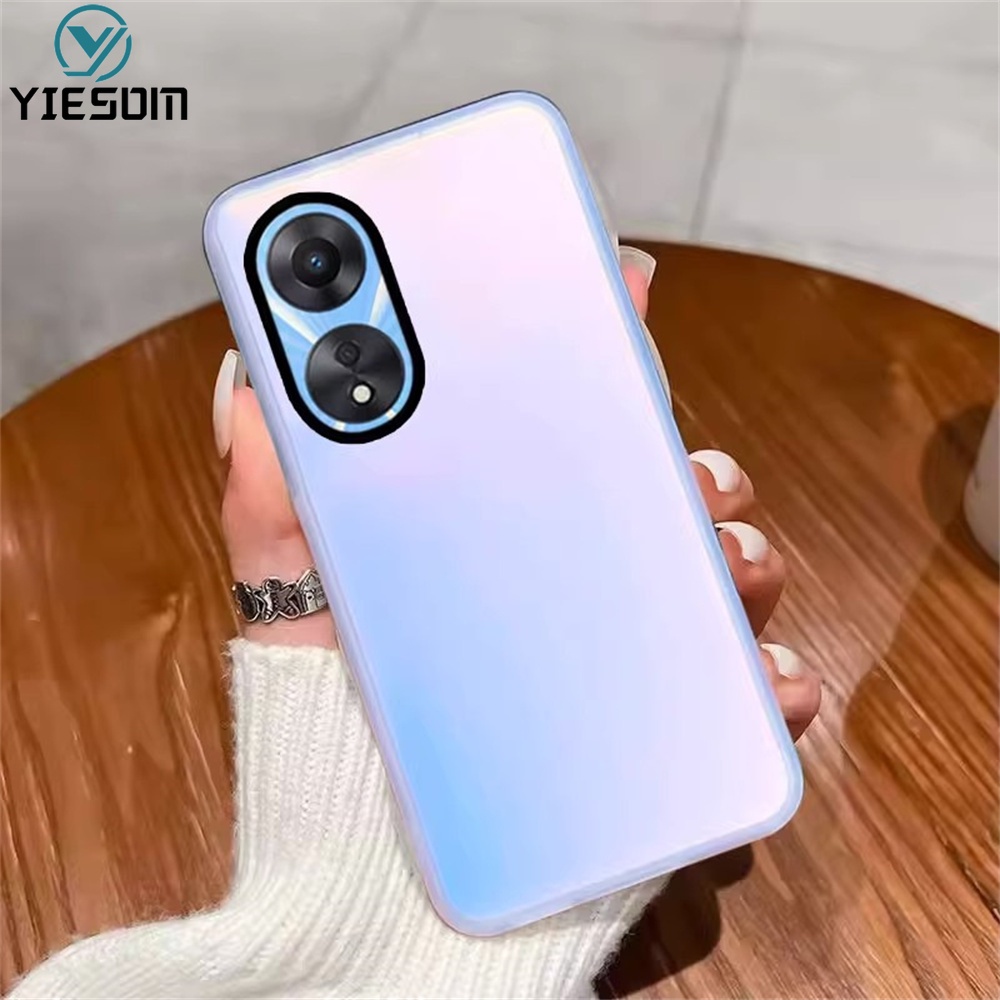 Ốp Điện Thoại Màu Gradient Cầu Vồng 3 Trong 1 Chống Sốc Cho OPPO Reno 8T 8Z 7Z 5G 8 7 4G 5F Matter