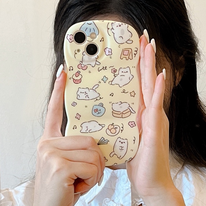 Ốp lưng iPhone Ốp Điện Thoại Họa Tiết Chú Mèo Lười Dễ Thương Dành Cho Iphone 14 13 Pro Max 11 12