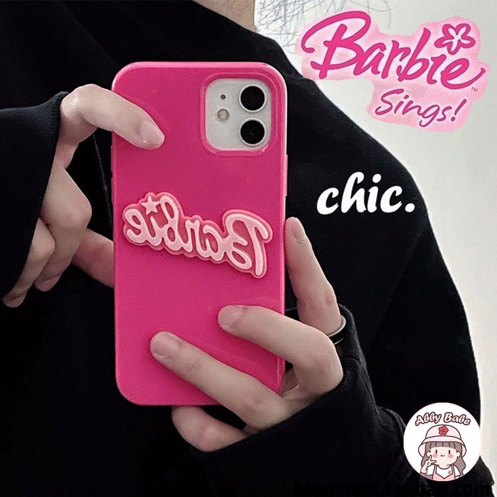Ốp Điện Thoại TPU Dẻo In Hình Búp Bê Barbie Màu Hồng Bóng Chống Bụi Cho IPhone 14 Pro Max 12 11 Pro Max X XS XR 7Plus