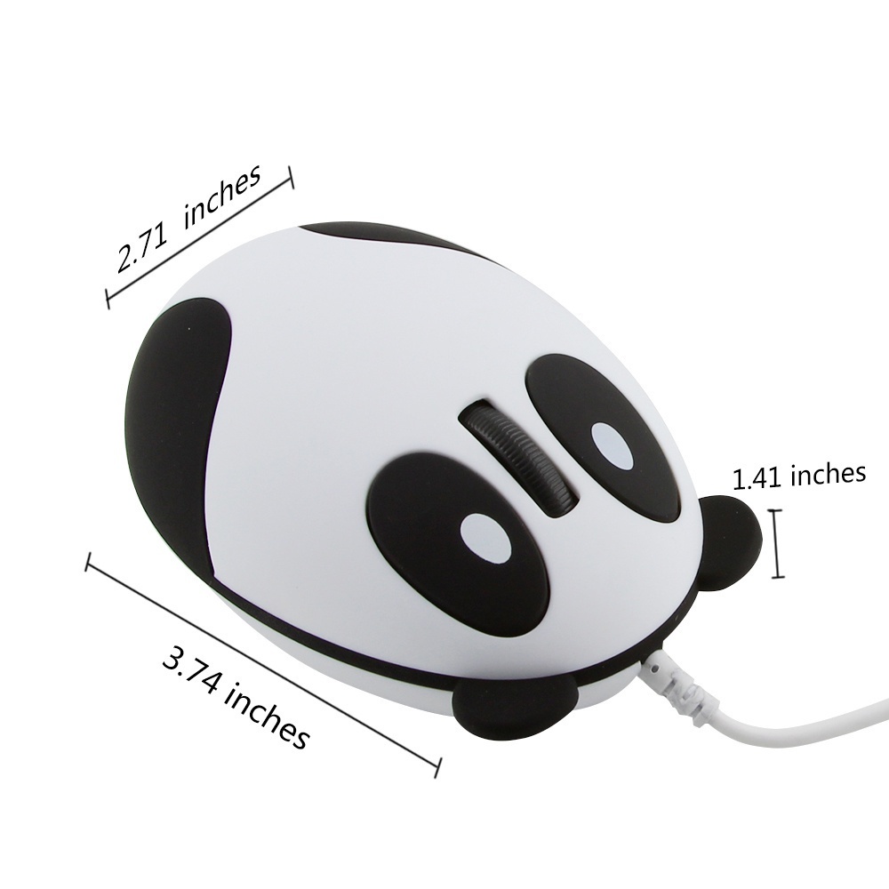 Chuột Máy Tính Hình Gấu Trúc 3D 1600DPI