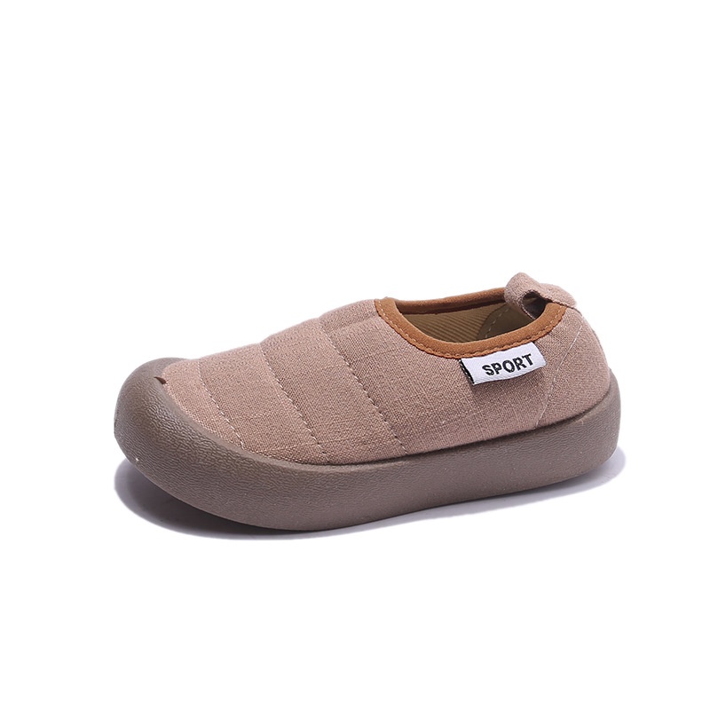 Giày Lười Da Đế Mềm Chống Trượt Thoáng Khí Màu Trơn Thời Trang 2023 Cho Bé Trai Và Gái