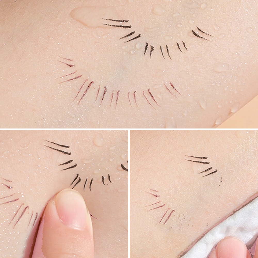 Double forked tip lower lash pen / ultra-thin 2 fork tip liquid eyeliner / waterproof eye brow lying silkworm contour makeup