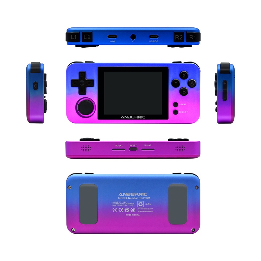 MÁY CHƠI GAME CẦM TAY ANBERNIC RG280M MÀU BLUE OMBRE
