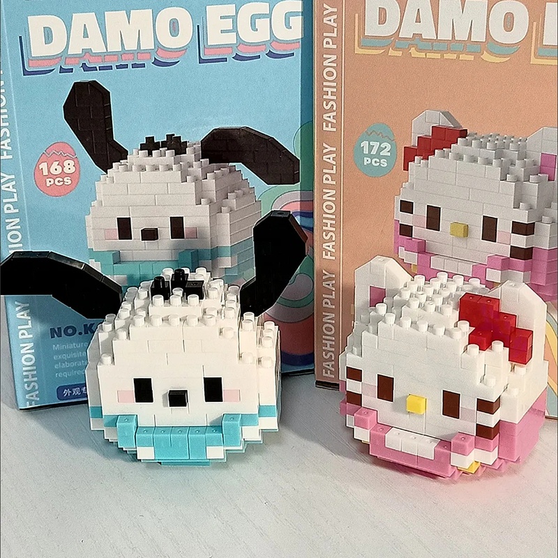 Khối xây dựng dễ thương khối nano phim hoạt hình búp bê khối xây dựng đồ chơi giáo dục trẻ em quà tặng sinh nhật