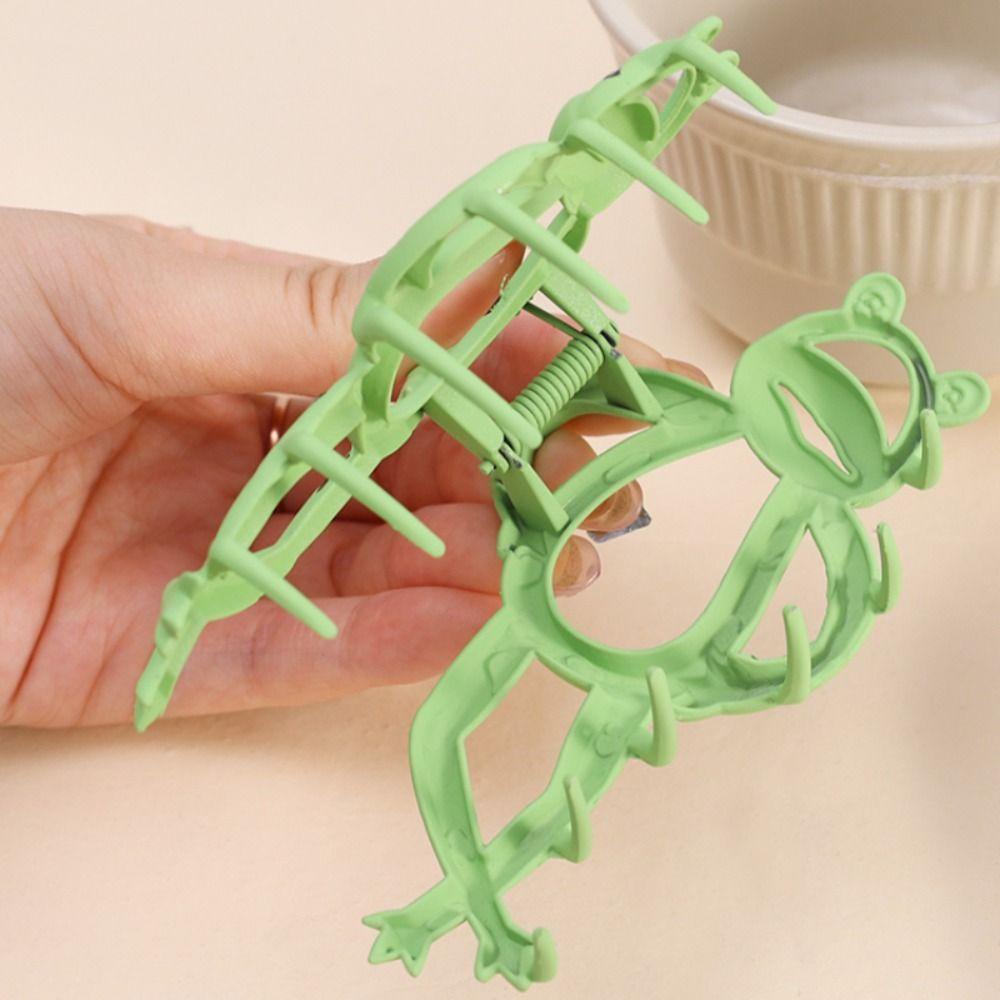 Kẹp Tóc Ếch Xanh Bằng Kim Loại Họa Tiết Hoạt Hình Dễ Thương Cho Nữ