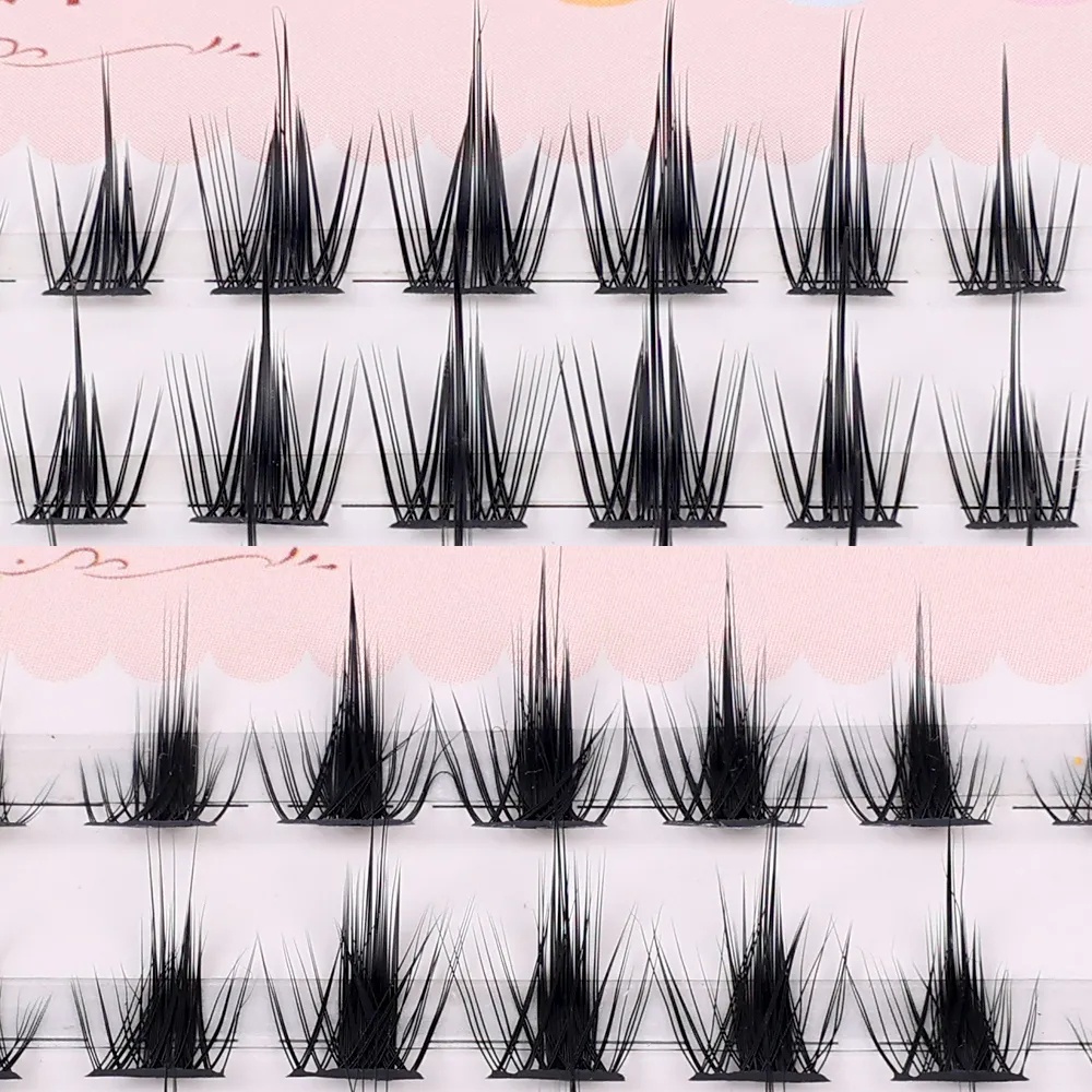 Cụm cá nhân little devil false eyelashes bundle diy cosplay makeup wispy manga lashes soft natural eyelash extension new yr